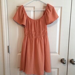 Altar'd State Orange Mini Dress
